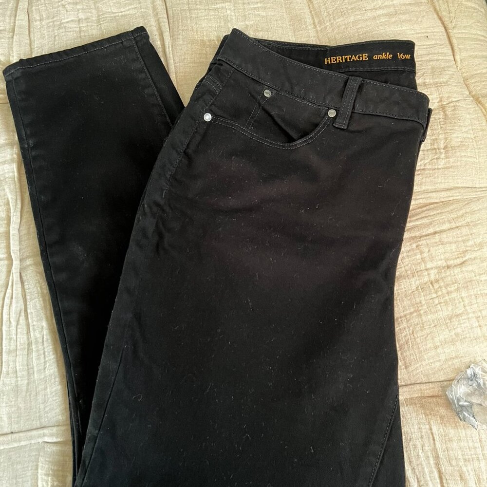 Talbots Black Heritage Ankle Jeans